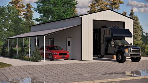 metal house with rv garage|metal rv garages near me.